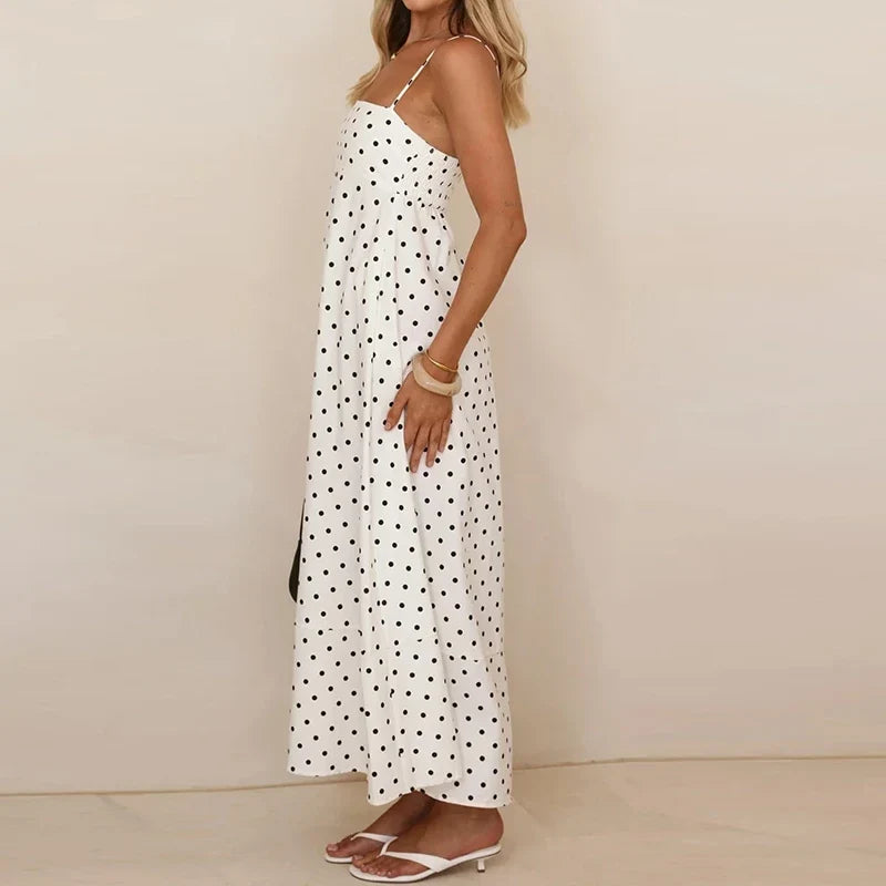 Winona | Square Neck Polka Dot Maxi