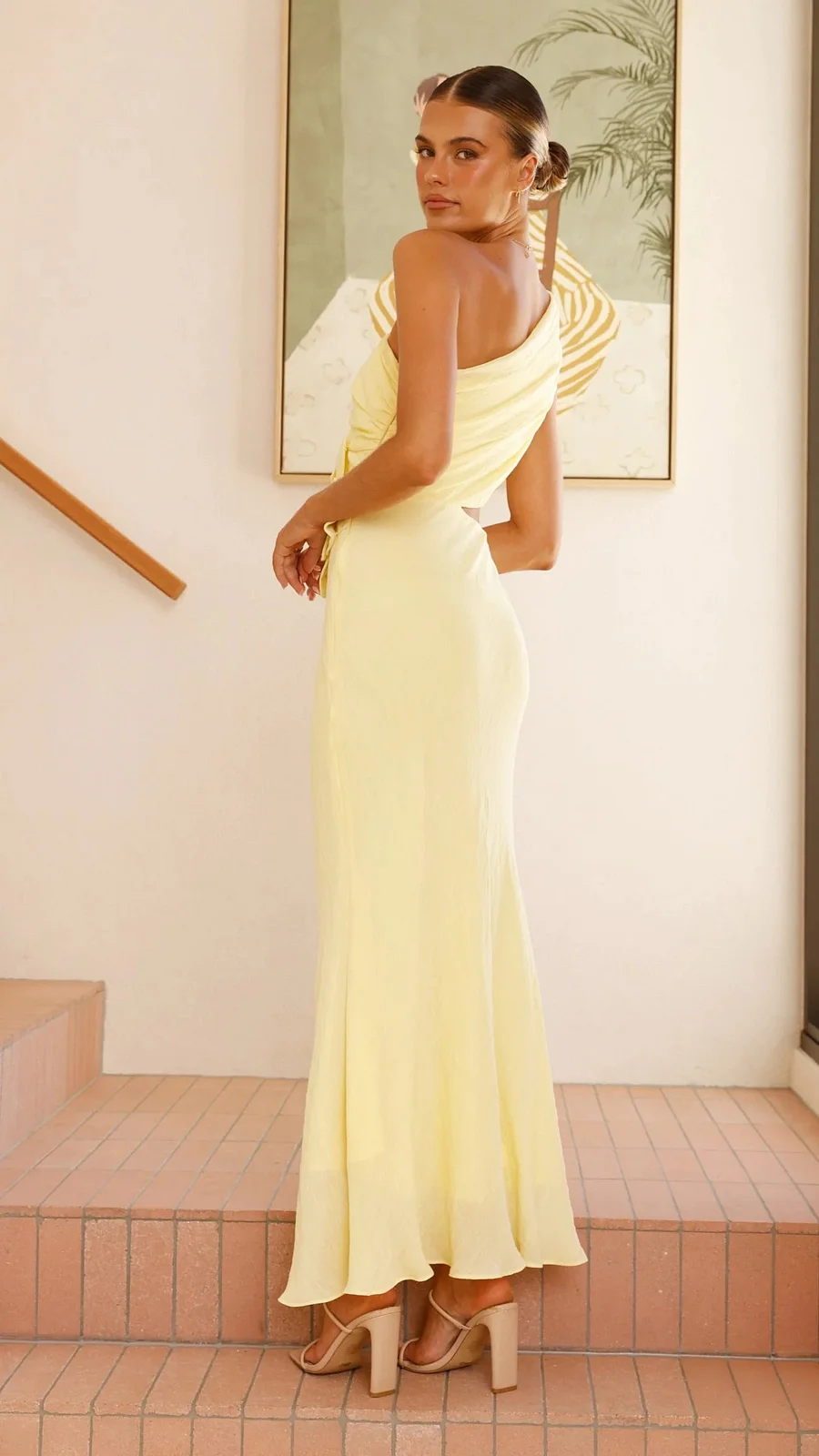 Josephine | One Shoulder Flower Cutout Maxi