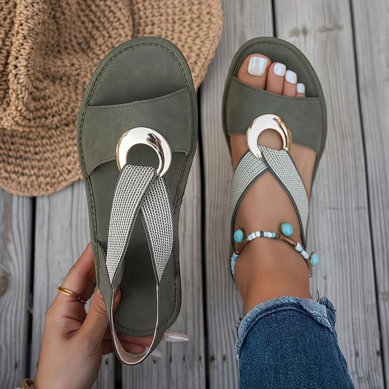 Nadia | Ring Buckle Platform Sandals