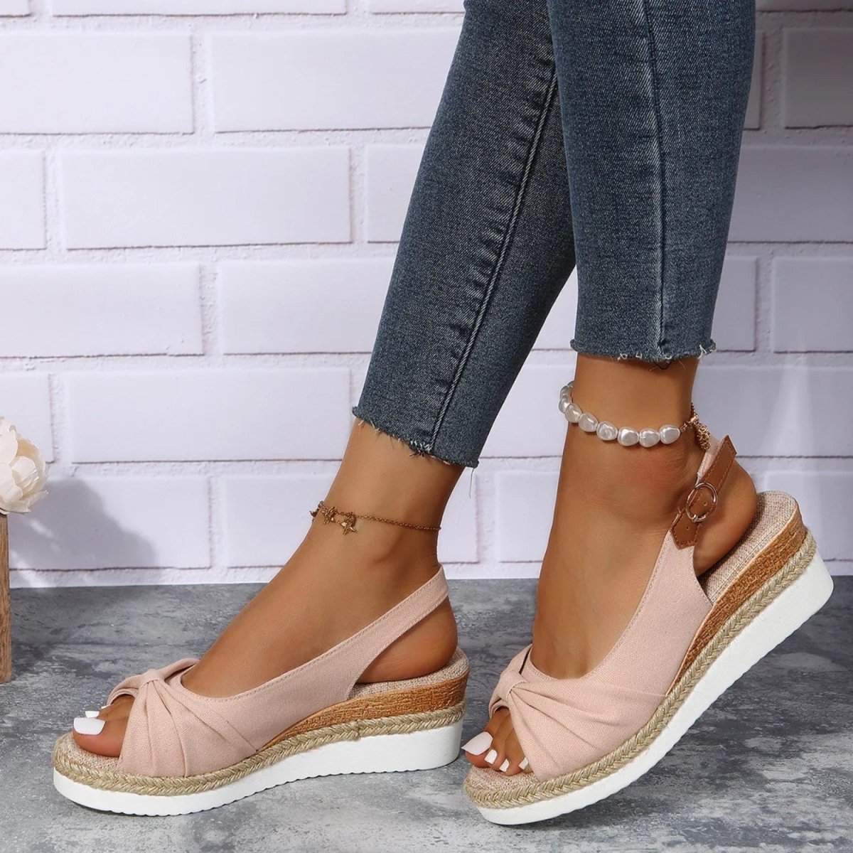 Bridget | Slingback Espadrille Wedge Sandals