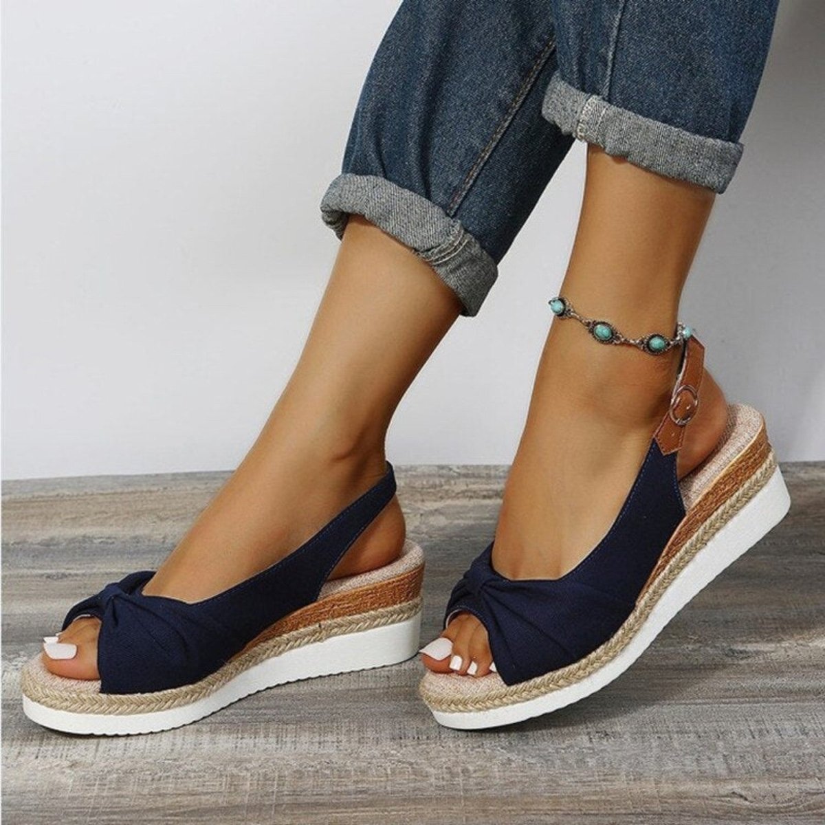Bridget | Slingback Espadrille Wedge Sandals