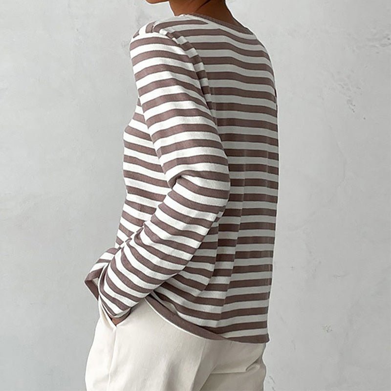 Sophia | Striped Long Sleeve Pullover