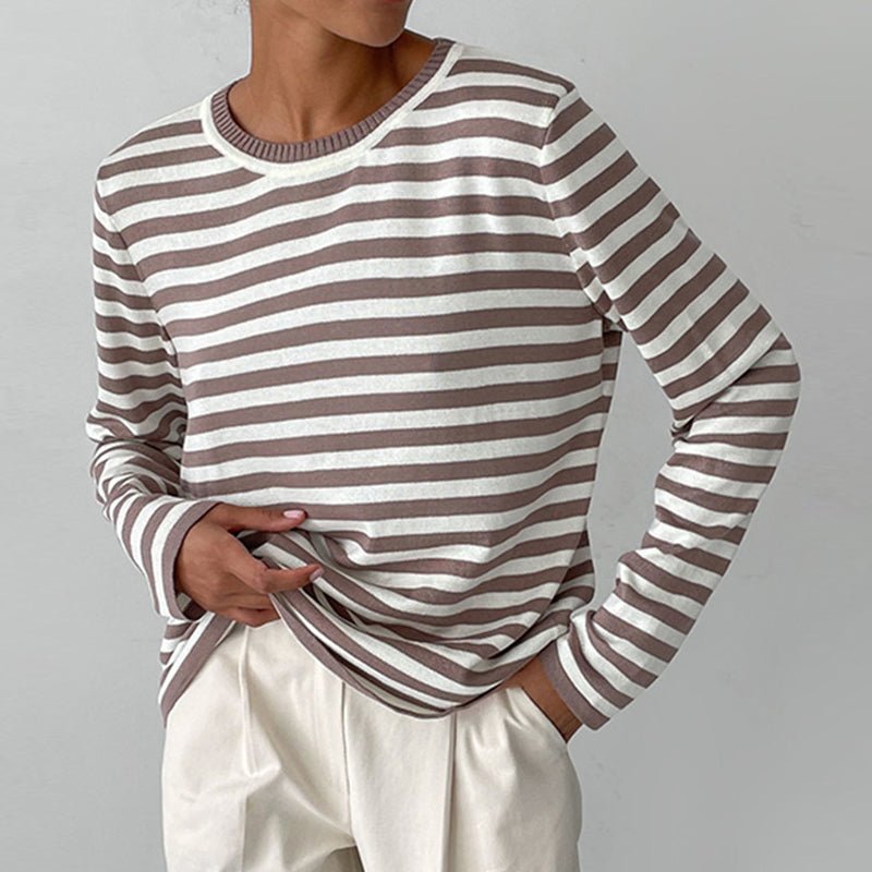 Sophia | Striped Long Sleeve Pullover