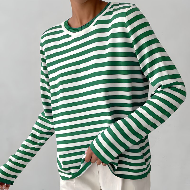 Sophia | Striped Long Sleeve Pullover