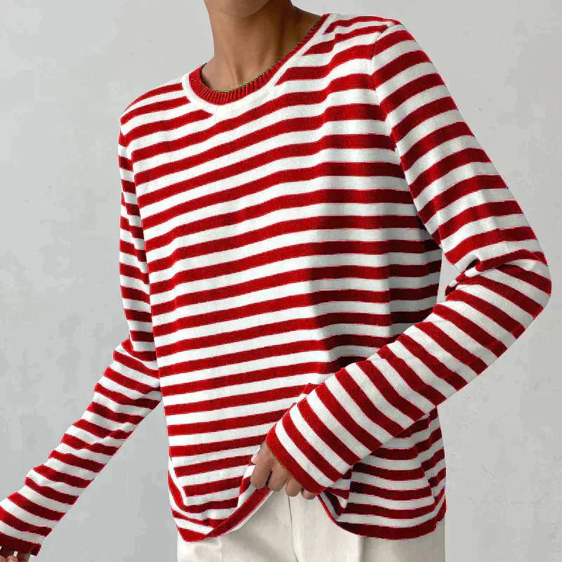 Sophia | Striped Long Sleeve Pullover