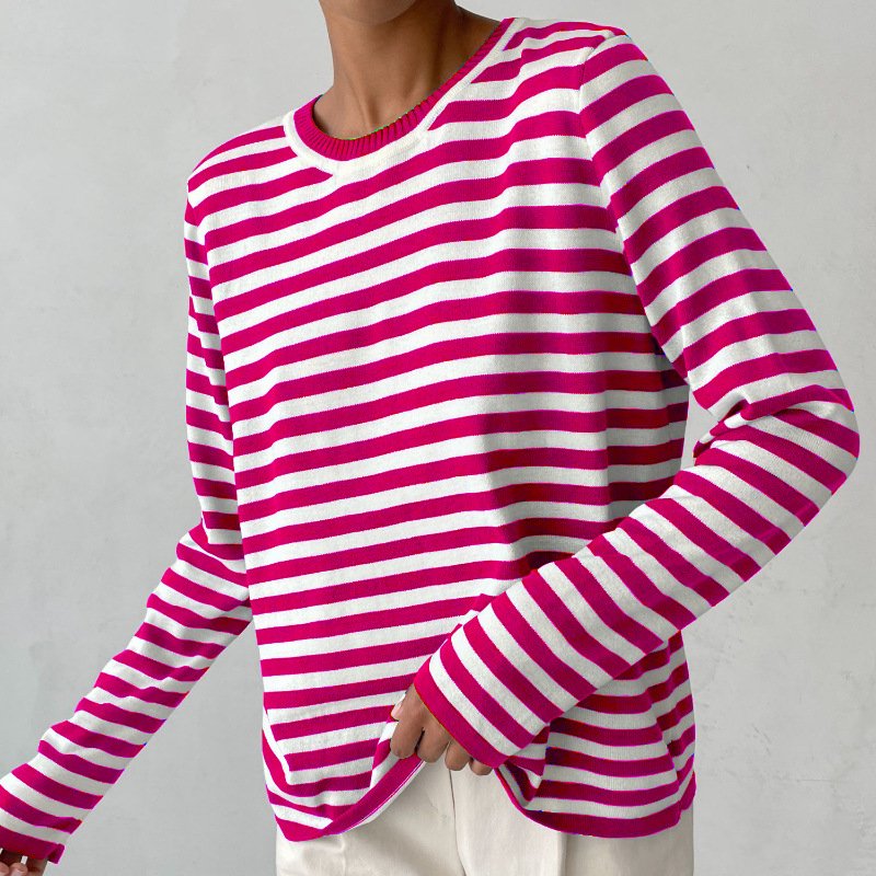 Sophia | Striped Long Sleeve Pullover