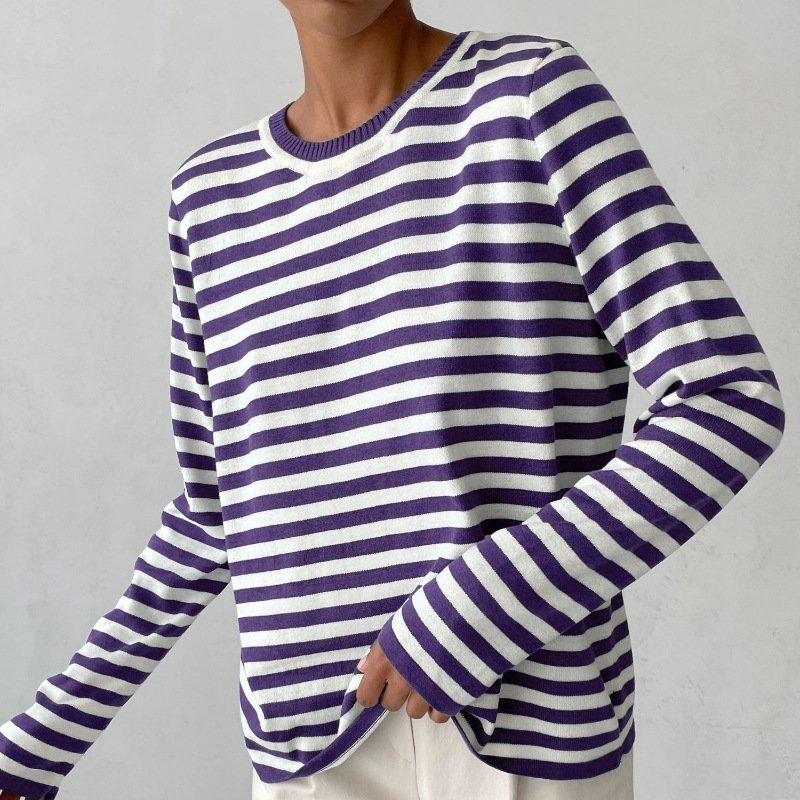 Sophia | Striped Long Sleeve Pullover