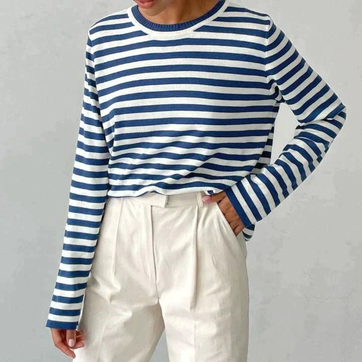 Sophia | Striped Long Sleeve Pullover