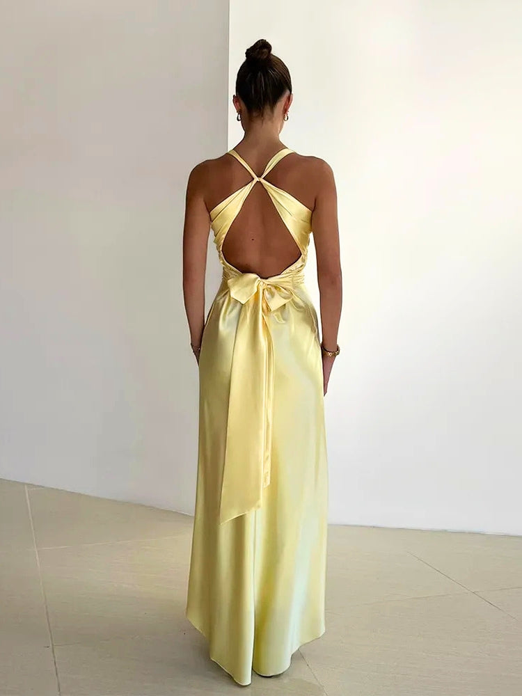 Snow | Christmas Bow Back Cocktail Dress