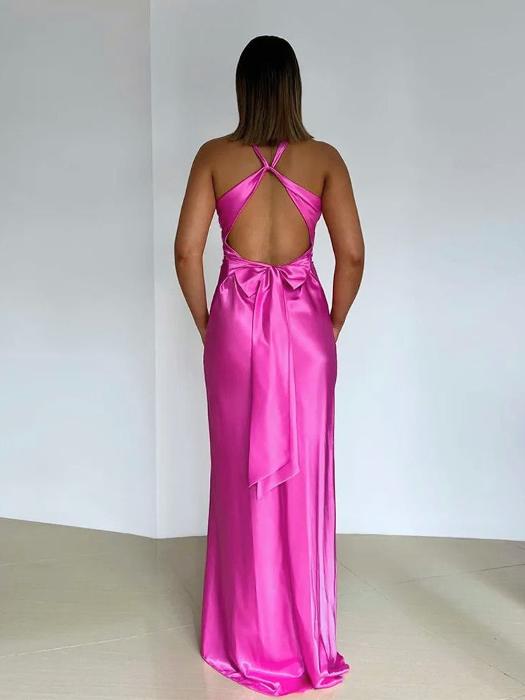 Snow | Christmas Bow Back Cocktail Dress