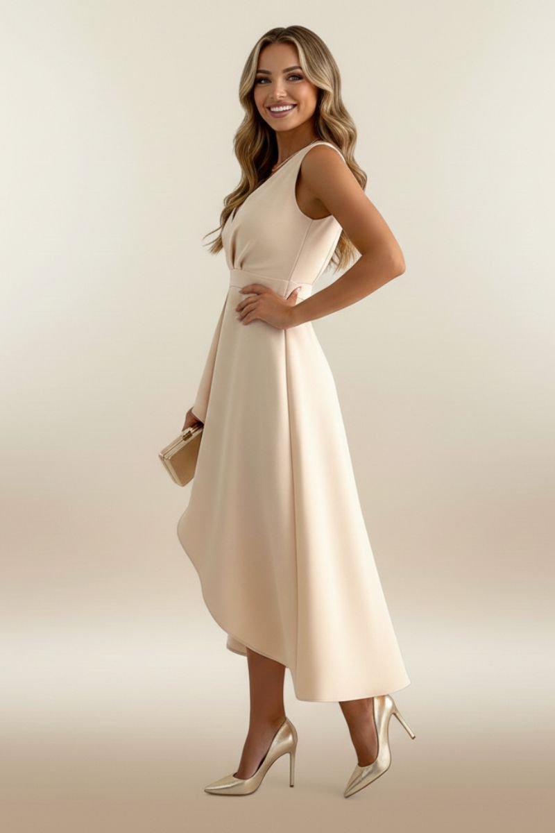 Winifred | Wrap Fitted Waist Evening Dress