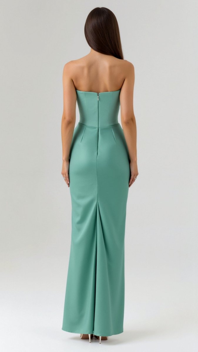 Thea | Strapless Corset Bodice Evening Dress