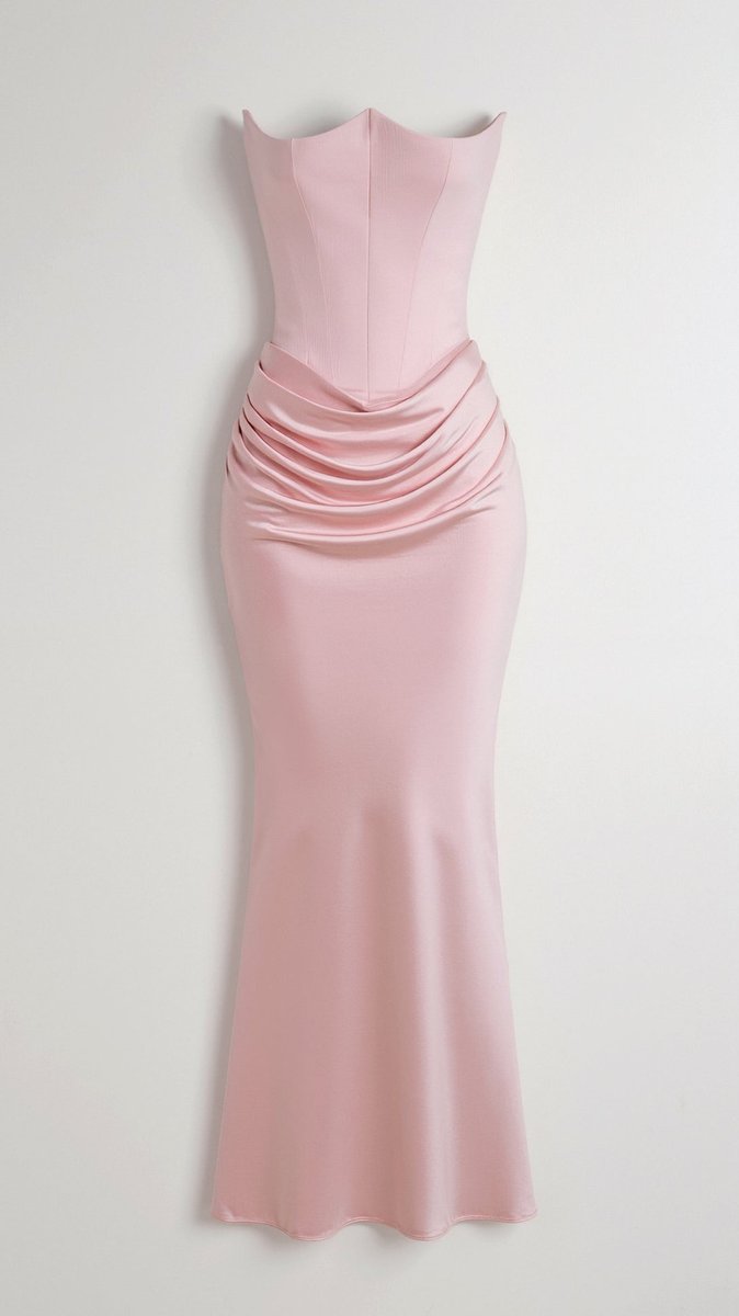 Thea | Strapless Corset Bodice Evening Dress