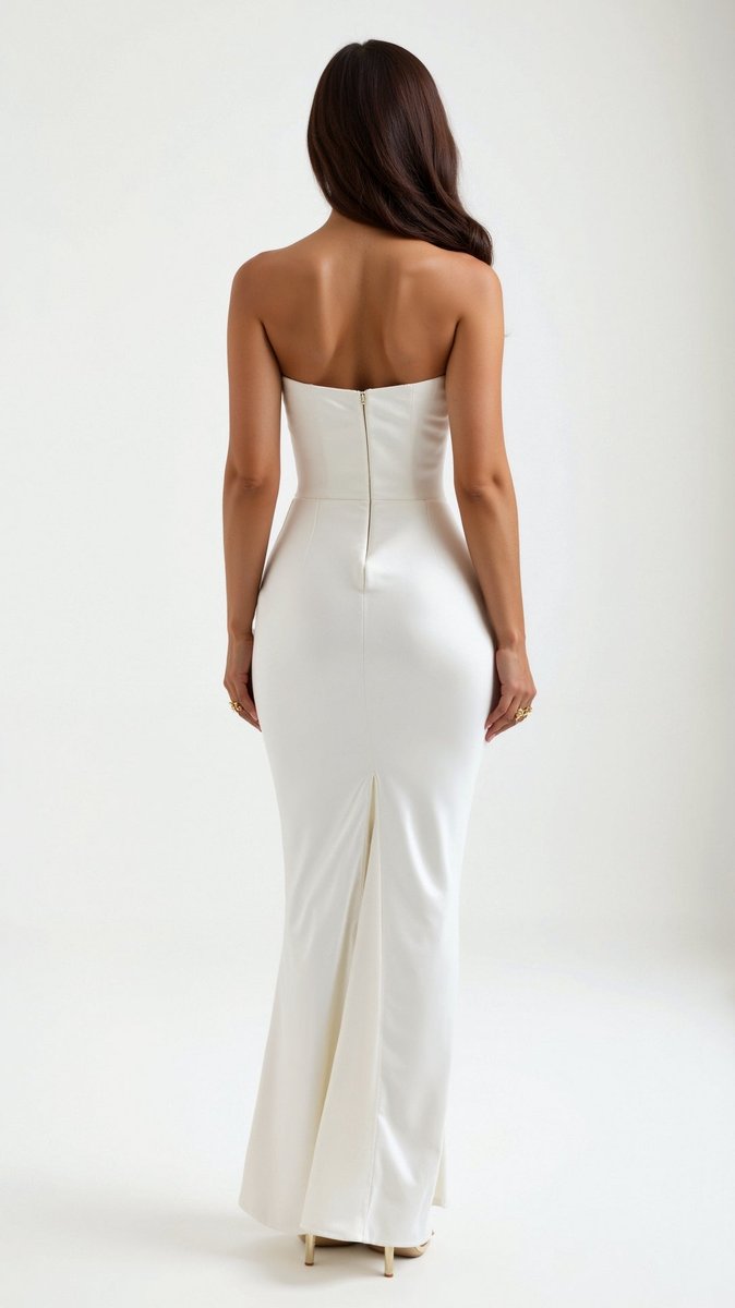Thea | Strapless Corset Bodice Evening Dress