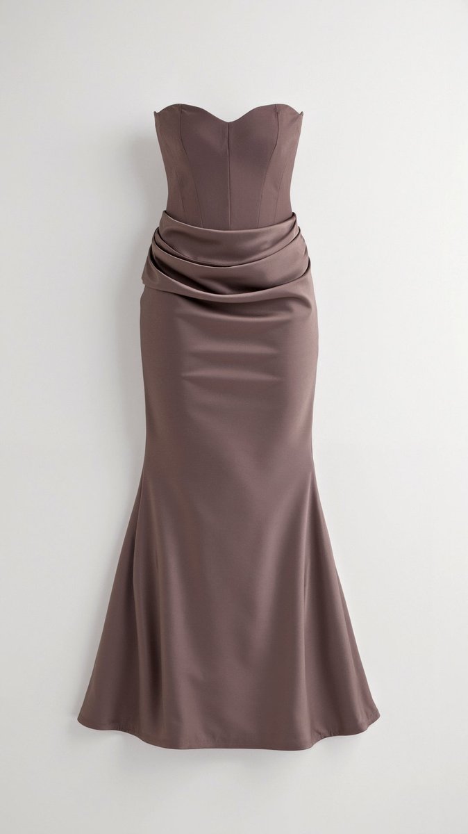 Thea | Strapless Corset Bodice Evening Dress
