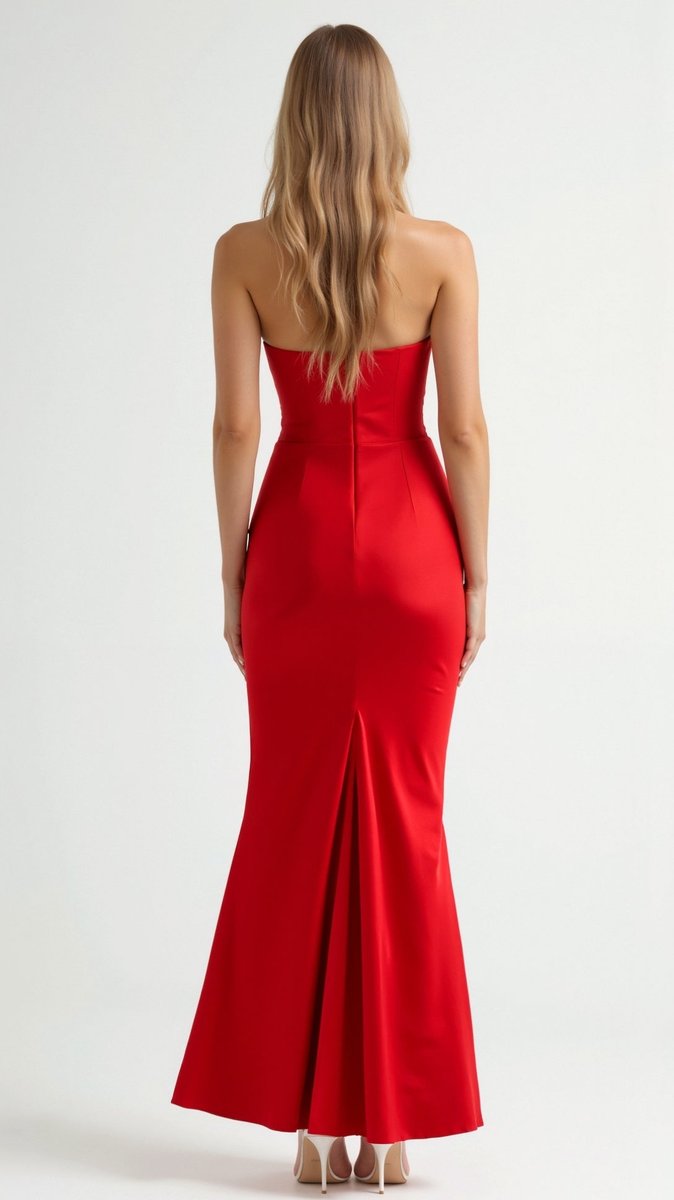 Thea | Strapless Corset Bodice Evening Dress