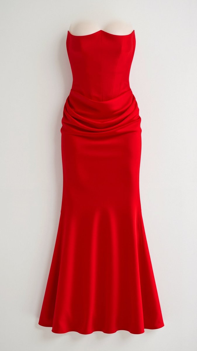 Thea | Strapless Corset Bodice Evening Dress