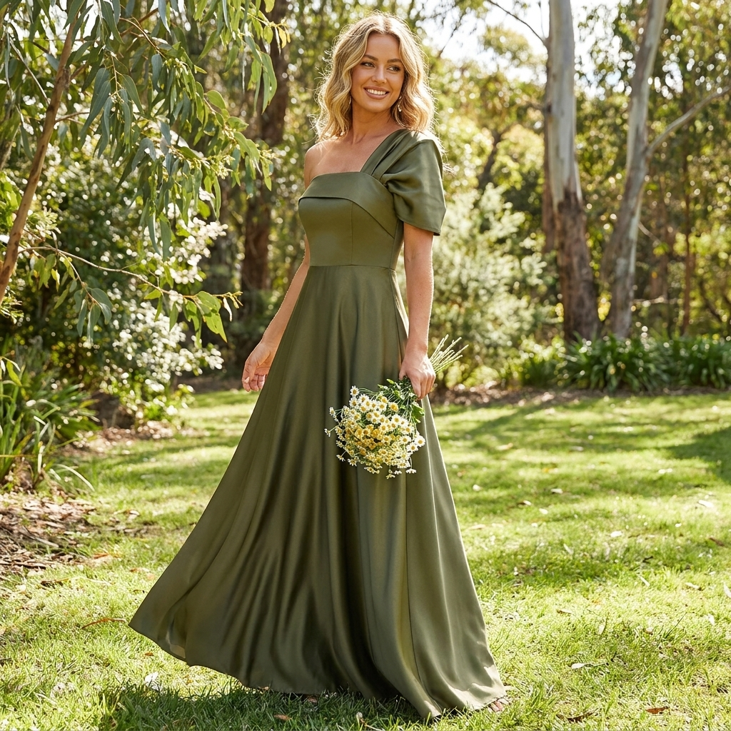 Ophelia | One Shoulder Wedding Guest Ruffle