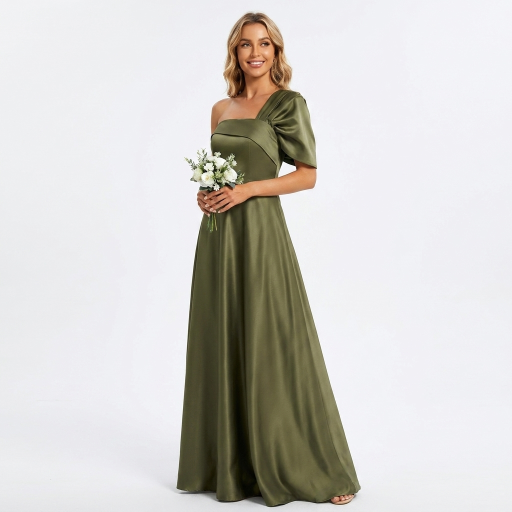 Ophelia | One Shoulder Wedding Guest Ruffle