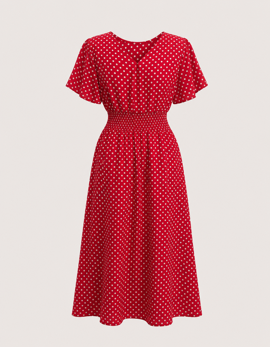 Briar | Polka Dot Wedding Guest Midi
